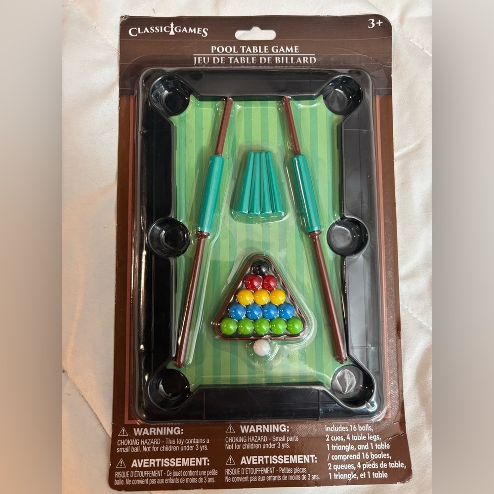 Mini Pool Table for Kids Fun Billiards Tabletop Games Small Pool Tabletop Game